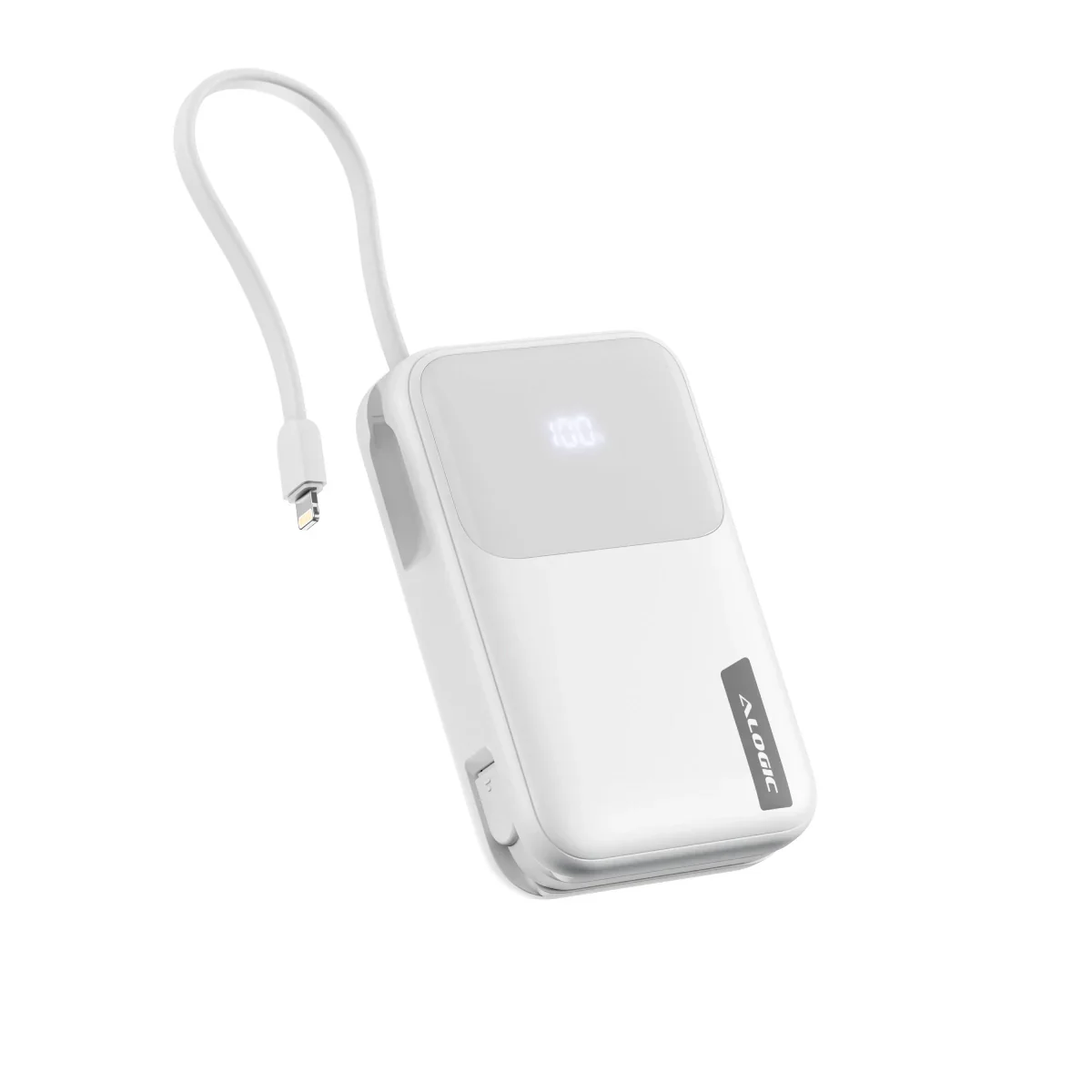 ALOGIC Tandem+ Powerbank with 20,000 mAh, USB-C and Lightning fast charging built-in - White