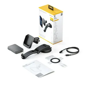ALOGIC Matrix universelles magnetisches Autoladegerät-Set mit Lüftungs- und Armaturenbrett-Halterung, Kabel und Magnetplatte.