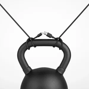 ALOGIC Elements PRO svart laddningskabel från USB-A till Lightning, 2 meter, med flätad yta