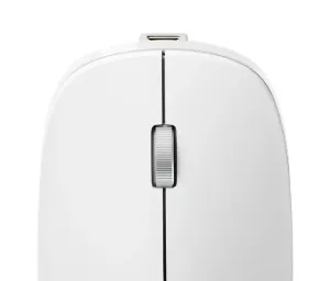 ALOGIC Echelon weiße, wiederaufladbare Bluetooth-Maus mit USB-C, Scrollrad und 4-Tasten-Design