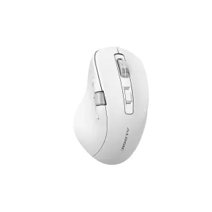 ALOGIC APEX valge ergonoomiline juhtmevaba hiir kontuuritud disaini, kerimisratta ja külgrattaga
