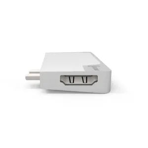 Adaptateur de station d’accueil USB-C compact blanc ALOGIC Ultra USB-C Dock NANO Gen 2 avec logo ALOGIC