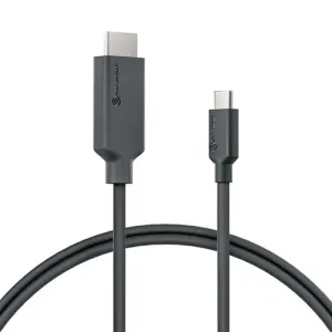 ALOGIC USB-C-auf-HDMI-Kabel mit 4K-Unterstützung, schwarzes 2-m-Kabel zum Anschließen eines Computers an ein Display