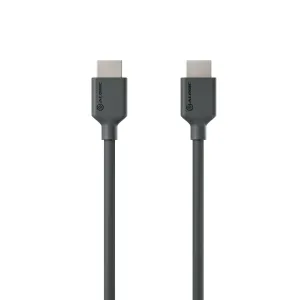 Câble HDMI ALOGIC Elements de 3 m avec prise en charge 4K, montrant des connecteurs mâle-mâle sur fond blanc