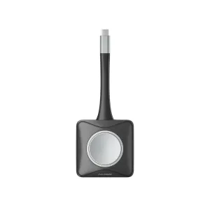 ALOGIC Unite 4K wireless presenter button with USB-C connector, black and silver, for presentation control