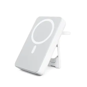 ALOGIC Lift MagSafe-kompatibel powerbank med trådløs opladning og indbygget stander i hvid