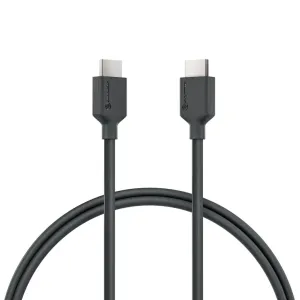 ALOGIC Elements HDMI-Kabel, schwarz, 2 m, mit Steckern auf beiden Seiten für stabile 4K-Geräteverbindungen.
