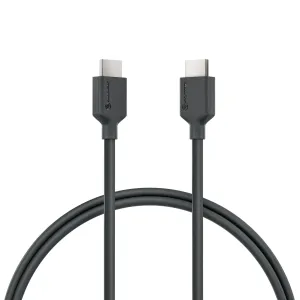 ALOGIC Elements 3 m musta HDMI-kaapeli, jossa on 4K-tuki ja uros-uros-liittimet, valkoisella taustalla