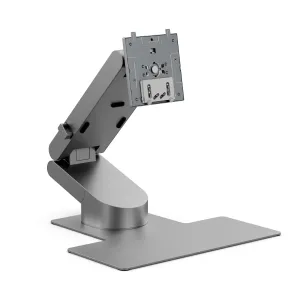ALOGIC Aspekt Fold Stand in Space Grau, ein faltbarer Desktop-Ständer mit Montageplatte für 32-Zoll-Displays