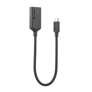 ALOGIC USB-C-auf-HDMI-Adapterkabel in Schwarz, mit USB-C-Anschluss und kompaktem Gehäuse für 4K-Displays