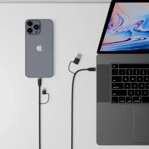 ALOGIC Elements 4-in-1-USB-Kabel zum Verbinden von Smartphone und Laptop zum Laden und Synchronisieren