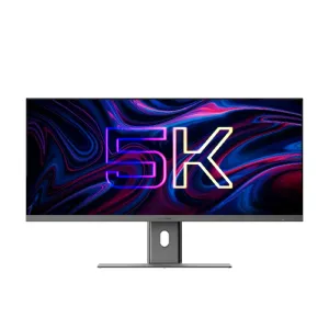 ALOGIC Edge 40-tommer 5K ultrabred skærm med tynde rammer, på fod, med 5K-grafik