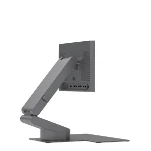 ALOGIC Aspekt 32"-Klappständer, der einen Monitor in einer zusammengeklappten Desktop-Zeichentablet-Position hält