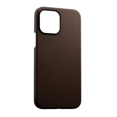 Journey Lederhülle für iPhone 13 Pro Max in Dunkelbraun, mit geprägtem Branding und Kameraausschnitt