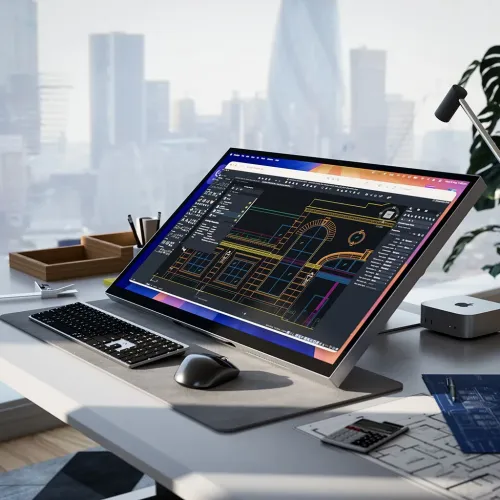 ALOGIC Aspekt 32" hopfällbart stativ – Portabelt stöd för stora skärmar - Rymdgrå