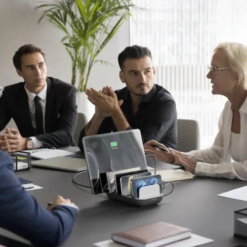 ALOGIC Powerfin USB-C-laddstation för skrivbord med 7 portar – laddar sju telefoner och surfplattor