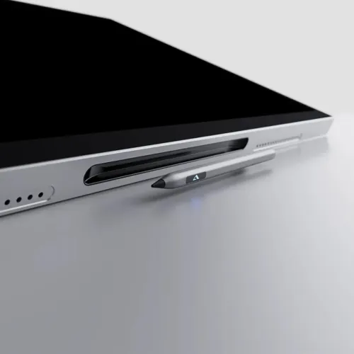 ALOGIC Aspekt 32" 4K UHD docking-berøringsskjerm med 90W PD, daisy chain, uten stativ – Én kabel for tilkobling av tilbehør - Sølv