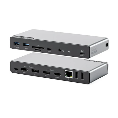 ALOGIC USB-C 16-i-1 dokkingstasjon DV4 med fire skjermer