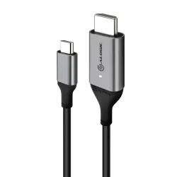 ALOGIC Ultra USB-C till HDMI 4K-kabel 2m erbjuder 4K@60Hz-upplösning, plug & play, premiumkonstruktion, smart LED, kompatibel med USB-C-enheter