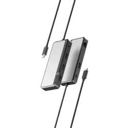 ALOGIC Fusion Pro GO 7-i-1 USB-C kompakt dockningsstation med 7 portar